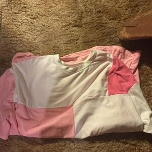 SHEIN pink shirt